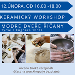 Buďte součástí našeho nového keramického workshopu -12.února, od 16.00 - 18.00 v říčanském centru Modrých dveří. Buďte součástí našeho nového keramického workshopu -12.února, od 16.00 - 18.00 v říčanském centru Modrých dveří.